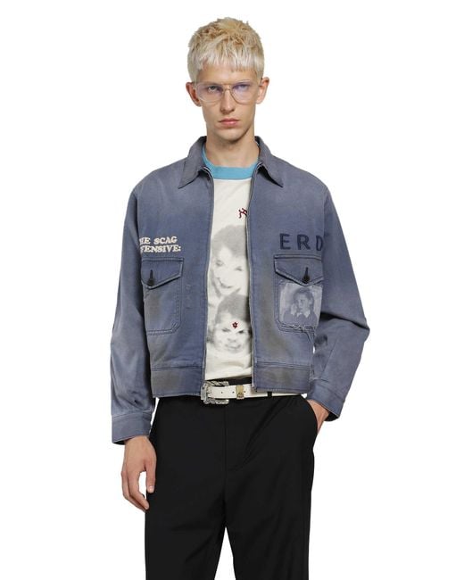 Enfants Riches Deprimes Blue Young Wasp Jacket for men
