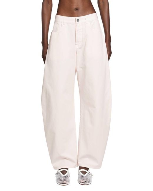 Alaïa Pink Round Denim Pants