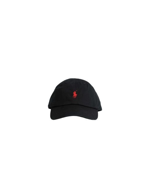 Polo Ralph Lauren Black Pony Twill Sports Cap for men