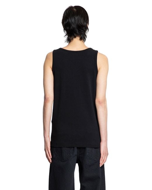 44 Label Group Black 44 Rib Tank Top for men