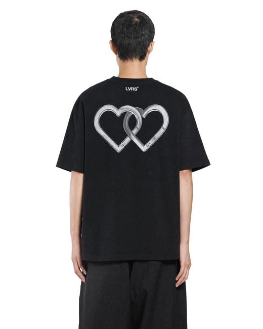 ADRIATIQUE Black X Antonioli Metal Heart Boxy Tee for men