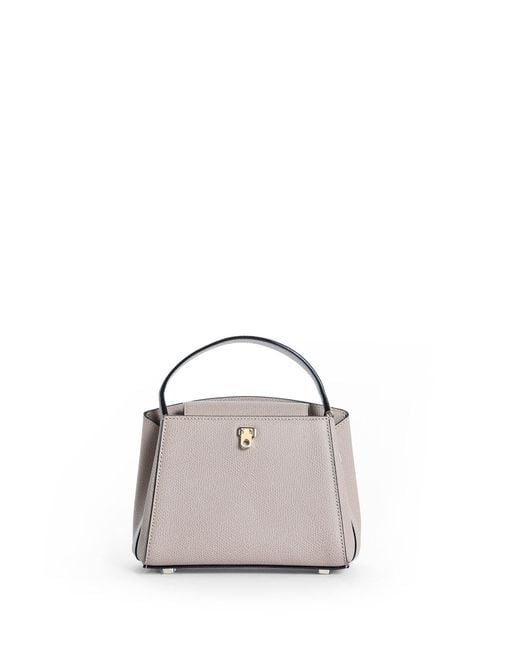 Valextra Natural Brera Micro Crossbody Bag