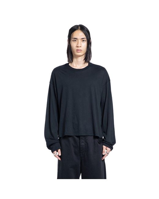 Ann Demeulemeester Blue Emil 'Hollow Sound' Long Sleeve T-Shirt for men