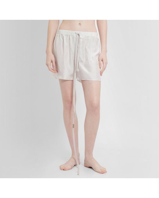 Ann Demeulemeester White Shorts