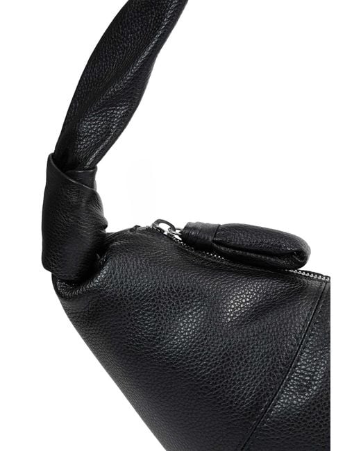 Lemaire Black Medium Croissant Bag for men