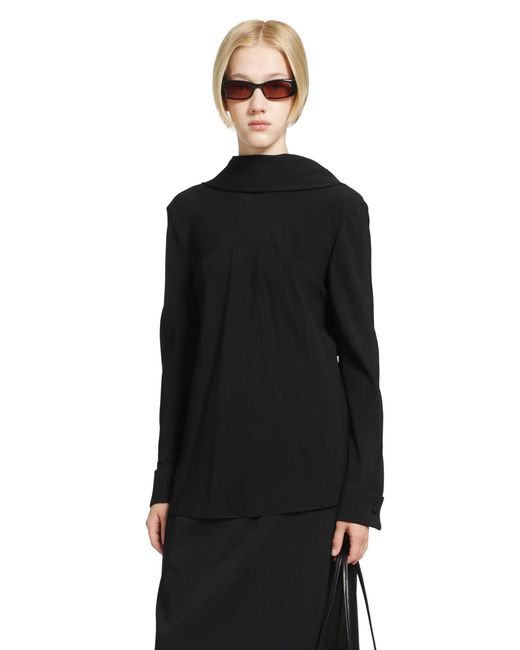 The Row Black Evo Blouse
