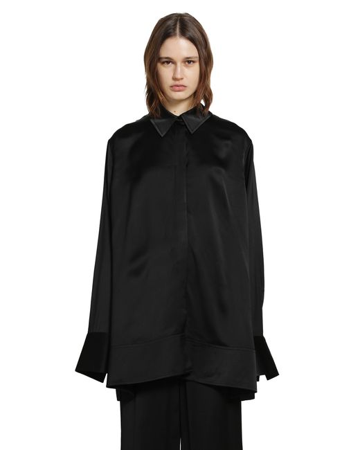 Totême  Black Soft Tuxedo Shirt