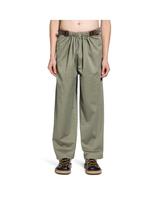 Loewe Green Belted Trousers for men