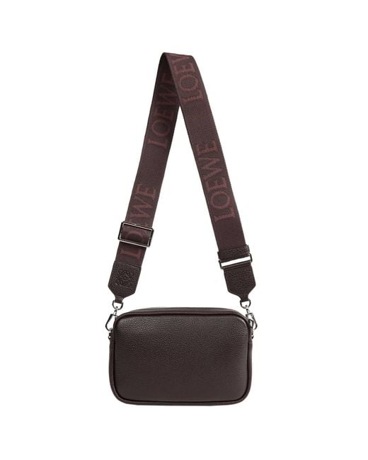 Loewe Black Small Pebble Messenger Bag for men