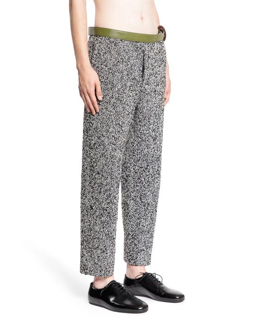 Prada Gray Wool Blend Pants for men