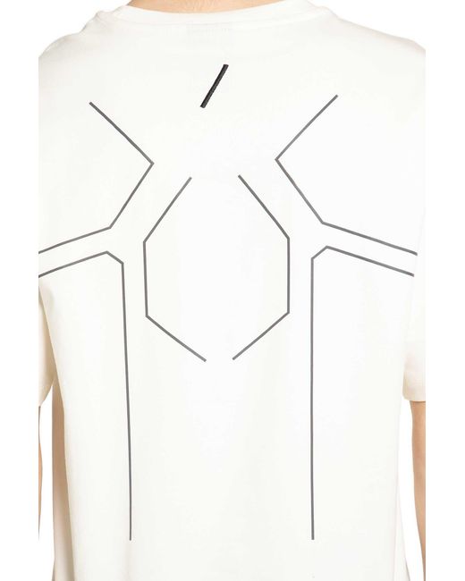 Thom Krom White Printed Cotton Jersey T-Shirt for men