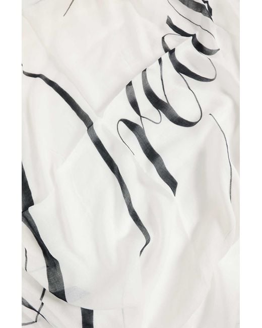 Ann Demeulemeester White Vesta Squared Scarf for men