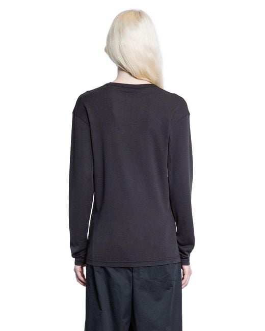 Lemaire Blue Rib Long Sleeve Top