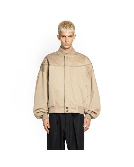 Willy Chavarria Natural Gas Station Quilted Bomber Jacket for men