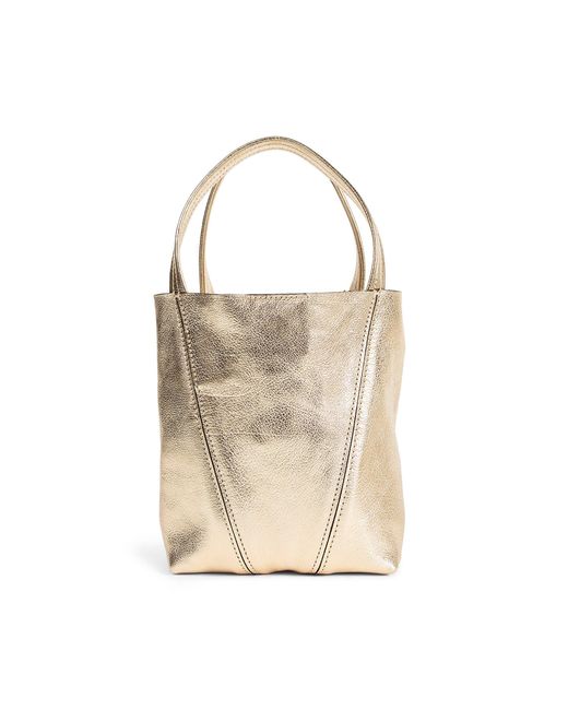 Chloé Brown Small Spin Leather And Suede Shoulder Bag