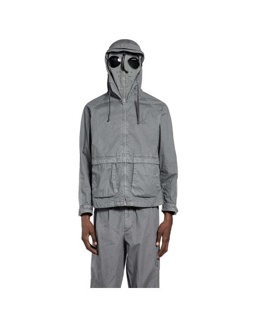 C.P. COMPANY GOGGLE JACKET グレー 50 L C.P. Company 50 Fili Wax Explorer Jacket in Gray for Men | Lyst