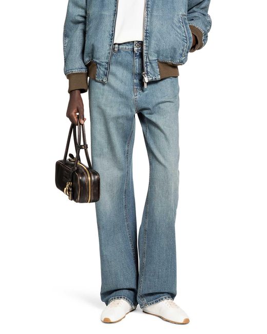 Miu Miu Blue Denim Trousers