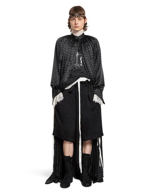 Ann Demeulemeester Black Pedro Lounge Shorts for men