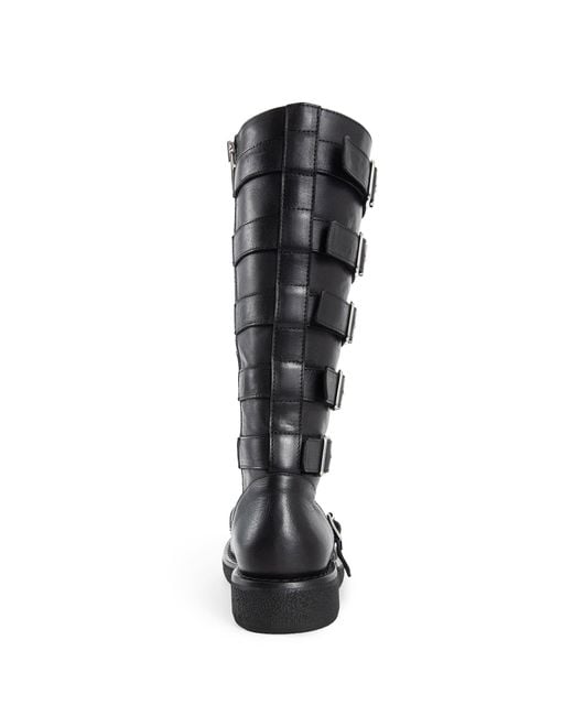 Ann Demeulemeester Black Ditte Wrap Boots
