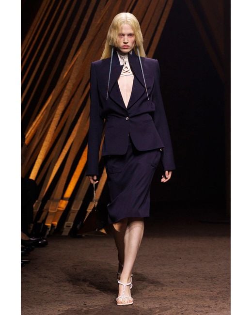McQueen Black Folded Lapel Blazer