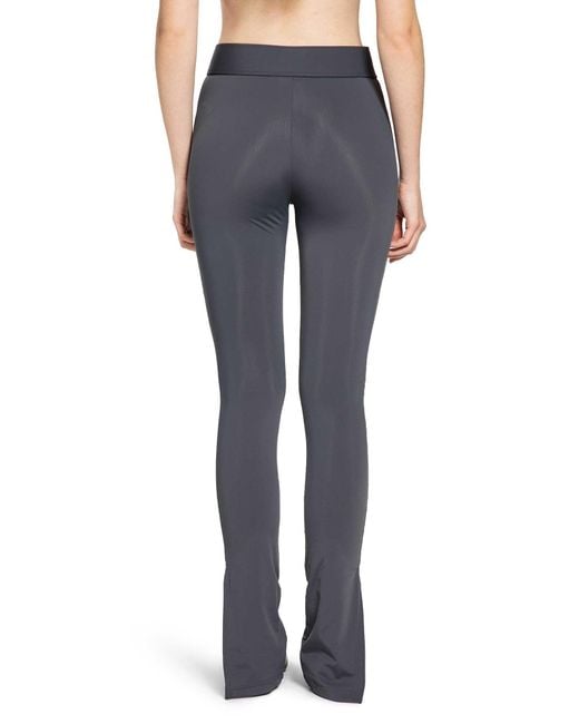 Courreges Blue Panties Buckle Tech Jersey Trousers