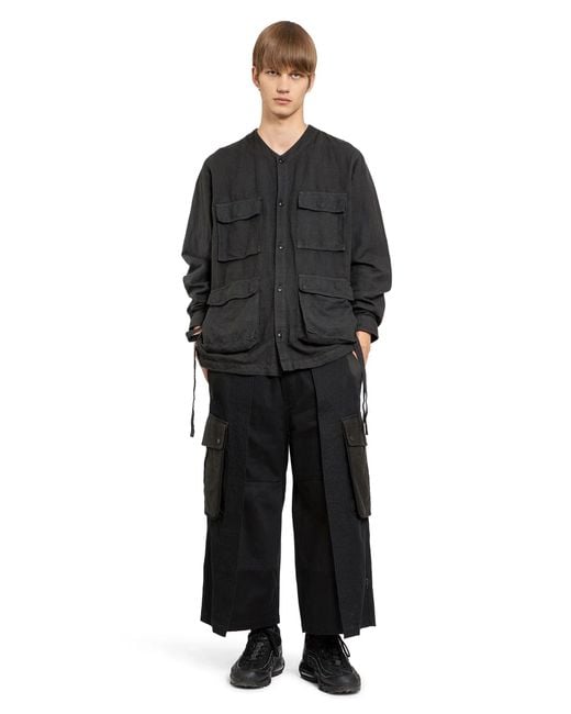 Maharishi Black M42 Hakama Cropped Track Pants for men