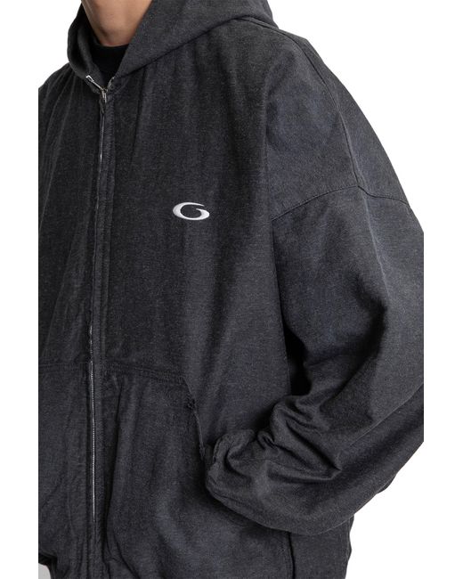 Balenciaga Gray Trompe L'Oeil Hoodie for men