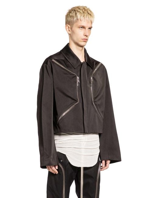 Rick Owens Black Temple Heizer Mac Jkt for men