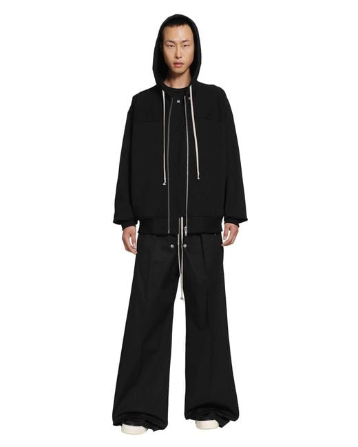 Rick Owens Black Tower Wide Bela Pants for men