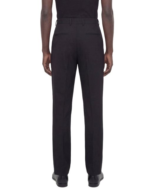 Gucci Black Wool Silk Twill Pants for men