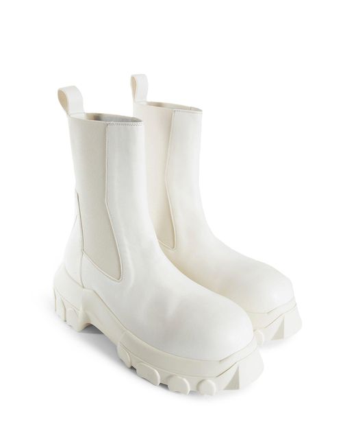 Rick Owens White Boots for men