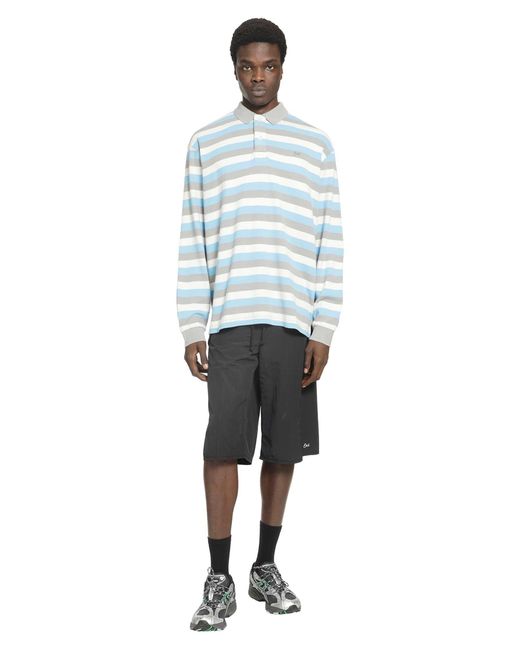 ERL Blue Striped Polo Shirt for men