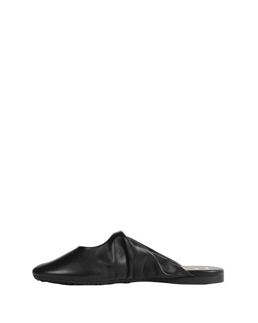 Loewe Black Leather Mules