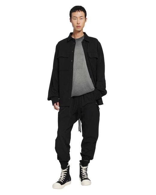 Thom Krom Black Stretch Nylon Jersey Track Pants for men