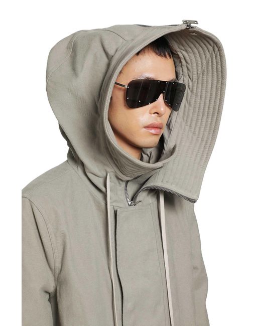 Rick Owens Gray Tower Sunglasses for men