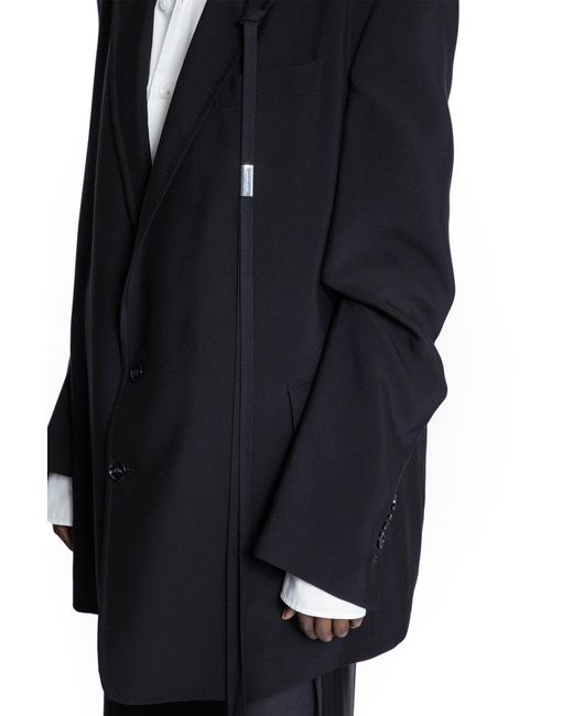 Ann Demeulemeester Blue Agnes High Comfot Tailored Blazer