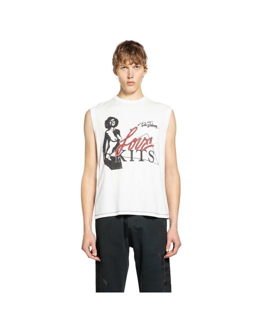 GALLERY DEPT. White Doc Johnson: Love Kits Sleeveless Tee for men