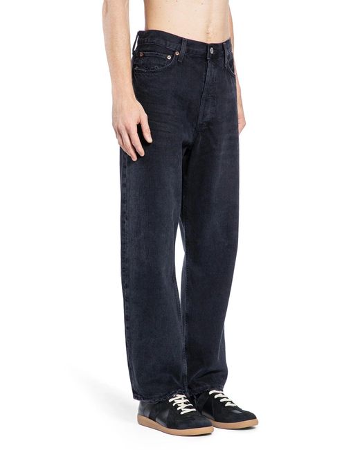 Agolde Blue 90's Mid-Rise Loose Fit Jeans for men