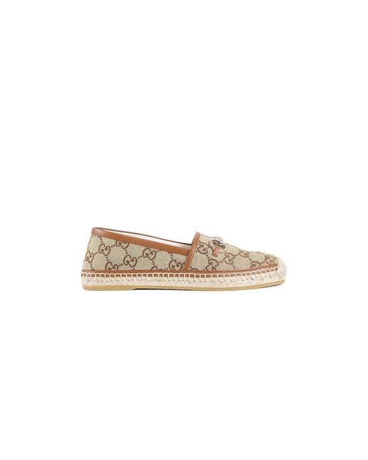 Gucci Natural Horsebit Espadrilles
