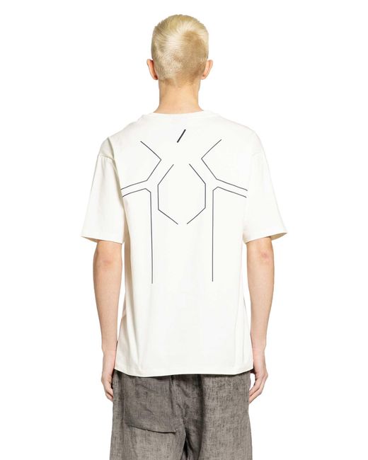 Thom Krom White Printed Cotton Jersey T-Shirt for men