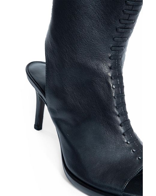 Ann Demeulemeester Blue Elvy Mid Heeled Ankle Boots