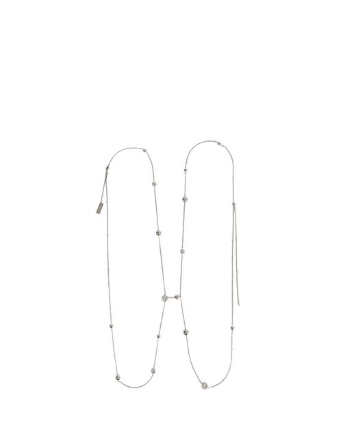Panconesi White Diamanti Body Chain for men