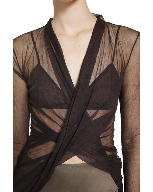 Yehuafan Brown Knotted Top