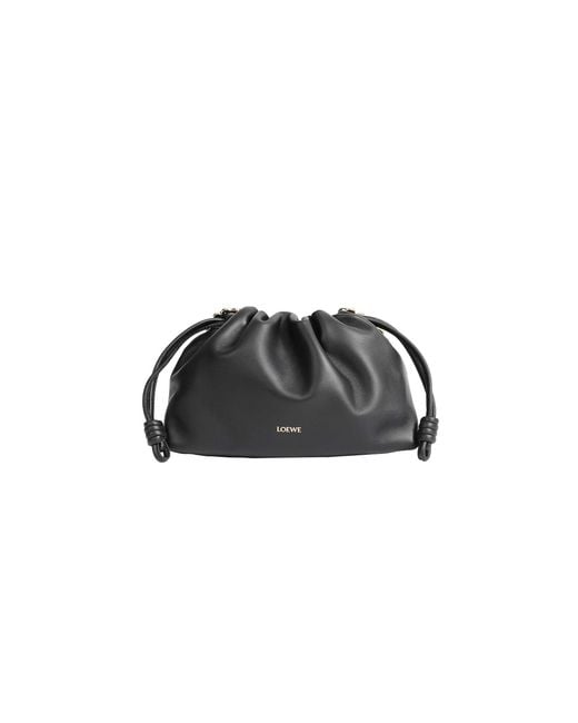 Loewe Black Lambskin Medium Flamenco Purse