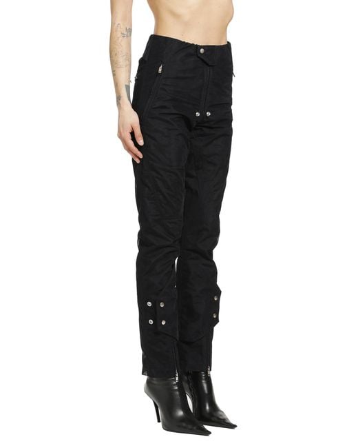 Rick Owens Black Temple Motopants