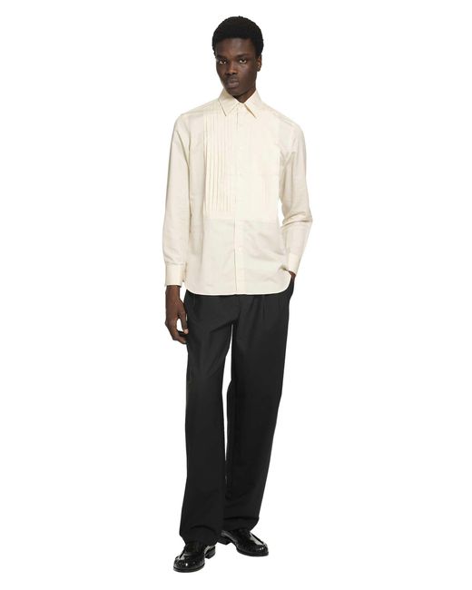 Lardini White Tuxedo Shirt for men