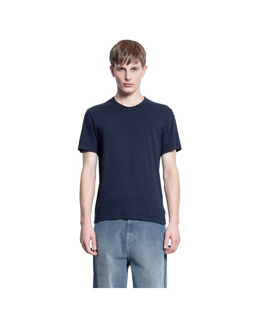 James Perse Blue Short Sleeve Crewneck T-Shirt for men