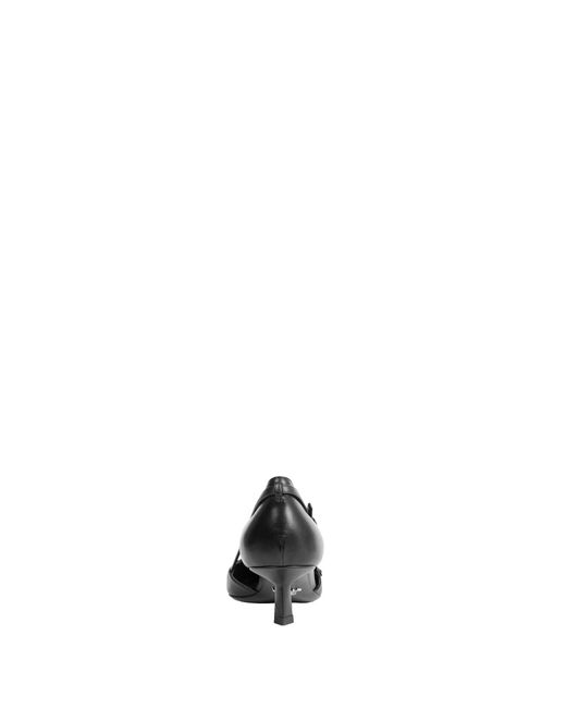 Prada Black Open-Side Leather Pumps