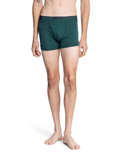 Tom Ford Blue Cotton Boxer Briefs for men