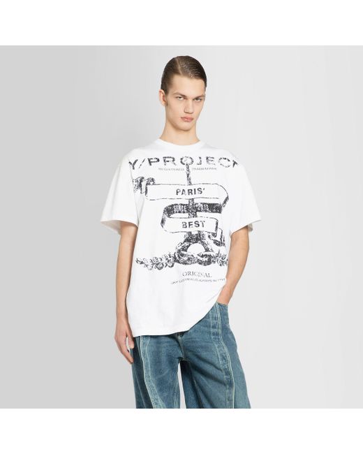 Y. Project T-shirts in White for Men | Lyst